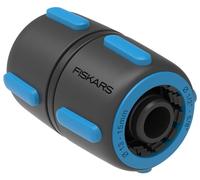Fiskars Réparateur de tuyau 1027064 – SoftGrip, système de code couleur, Ø 1,3–1,5 cm, Noir/Bleu