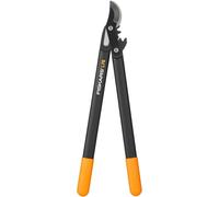 Fiskars Coupe-branches à lames franches pour bois vert, Système à crémaillère PowerGear II, Diamètre de coupe: 2,8 cm, Lames en acier trempé avec revêtement antiadhésif, Longueur: 56 cm