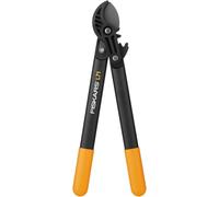 Fiskars Coupe-branches pour bois sec et dur, Système à crémaillère PowerGear, Diamètre de coupe: 3,8 cm, Lames en acier trempé avec revêtement antiadhésif, Longueur: 45 cm, Noir/Orange, L71, 1001556
