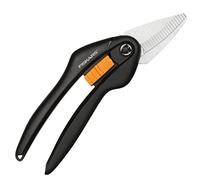 Fiskars Coupe-Tout, Longueur: 20, 8 cm, Lames en Acier Haute Qualité, Noir/Orange, Singlestep, SP28, 1000571