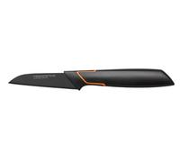 Fiskars Couteau à légumes Edge Lame lisse 8 cm Longueur totale 20 cm Acier/Plastique Noir