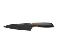 Fiskars Couteau de chef, Design moderne, Longueur totale: 27 cm, Acier/Plastique, Edge, 1003095, Noir/Orange