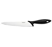 Fiskars Couteau de cuisine Essential, lame 21 cm, inox/plastique PP, noir