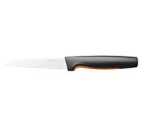 Fiskars Couteau d'office Functional Form 1057542 – Acier inoxydable japonais, 23 cm, noir/orange