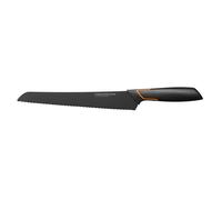 Fiskars Couteau à pain, Design moderne, Longueur totale: 35 cm, Acier/Plastique, Edge, 1003093, Noir