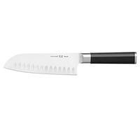 Fiskars Couteau Santoku à Lame alvéolée, Sensei, longueur totale : 29,5 cm