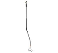 Fiskars Cultivateur, Ergonomic, Longueur : 176 cm, Largeur : 31 cm, Dents en Acier au Bore Trempé/Manche en Aluminium, Gris/Noir, 1076978