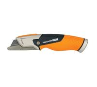 Fiskars Cutter à Lame Fixe, Longueur 18,2 cm, Acier Inoxydable/Plastique, Noir/Orange, CarbonMax, 1027222