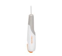 Fiskars Cutter de haute précision équipé de la lame n°2, Longueur totale : 15 cm, Acier/Plastique, Blanc/Orange, Premium, 1024387