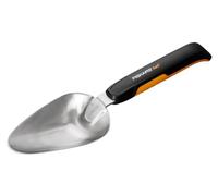 Fiskars Déplantoir Xact 37,5 cm – acier inoxydable et plastique – noir/orange