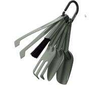 Fiskars Urban Plant Care, Set d'Outils de Jardinage, 5 Pièces, Kit Tout-en-Un pour Plantes d'Intérieur, Design Peu Encombrant, Acier Inoxydable avec Revêtement, Vert Olive, 1080778