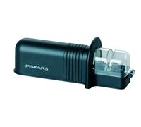 Fiskars Aiguiseur de Couteaux Roll-Sharp avec Pierre à Aiguiser en Céramique, Essential, plastique, noir, 1065598