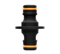 Fiskars Extenseur de Tuyau, pour Tuyaux de différents Diamètres, Pour tous types et tailles de Connecteurs rapides pour Tuyaux, Taille universelle, 16 g, Noir/Orange, 1027068