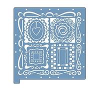 Fiskars F6619-Pochoir SCRAPBOSS - Pagination Mystique 30x30cm.