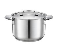 Fiskars Fait-tout, 3 l, non revêtue, Convient pour tous types de Cuisinières, Inox recyclé, All Steel, Argenté, 1064751