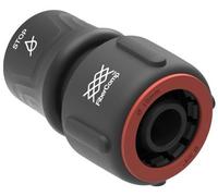 Fiskars Raccord de tuyau STOP Ø 19 mm (3/4") FiberComp Noir/Rouge 40 g
