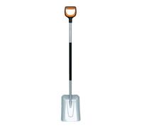 Fiskars Pelle Xact 1066731 – Lame renforcée en acier au bore, 130 cm, poignée souple – Noir/Orange