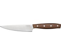 Fiskars Folken Petit Couteau de Chef, Longueur de Lame 12 cm, Lame en Acier Inoxydable Allemand, Manche en Bois d'Érable Certifié FSC, 1075693