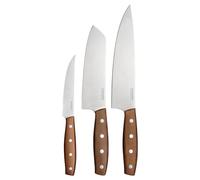 Fiskars Folken Set de Couteaux, 3 Pièces, Couteau de Chef