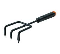 Fiskars Fourche à fleurs Ergo 1027019 - 30,5 cm tête inox manche plastique Noir/Orange