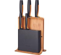 Fiskars Functional Form Bamboo Block with Five Knives 1057552