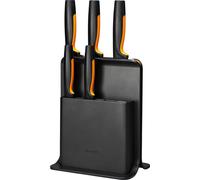 Fiskars Functional Form - Bloc de couteaux à fentes - Acier inoxydable - Plastique - Acier inoxydable - Noir - Noir - Orange