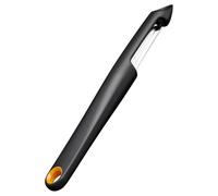 Fiskars Éplucheur Functional Form pour fruits – Lame rotative – 18,4 cm – Noir/Orange