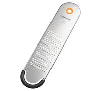 Fiskars Râpe fine Functional Form – pour parmesan et fromages durs, lame inox, gris/noir/orange