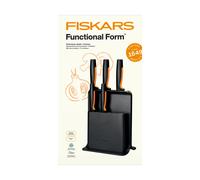Fiskars Functional Form set de couteaux avec bloc de couteaux Plastique. 6 pièces