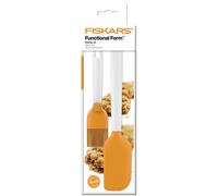 Fiskars Set de pâtisserie 2 ustensiles – maryse 27,5 cm & pinceau 19 cm – plastique orange/blanc