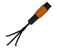 Fiskars Griffe à 3 dents galbées, Tête d'outil QuikFit, Largeur: 5,5 cm, Acier au bore, Noir/Orange, QuikFit, 1000683