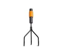 Fiskars Griffe piocheuse 3 dents spatulées QuikFit 1000680 – 31 cm Noir/Orange