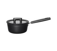 Fiskars Hard Face Stieltopf, mit Deckel, Kochtopf, Koch Topf, Aluminium, Schwarz, 1.8 L, Ø 18 cm, 1052226