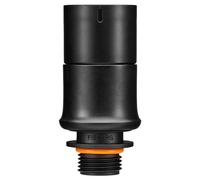 Fiskars Kit adaptateur pour arrosage Comfort 1070579 – pour têtes sur bases à pique, Noir/Orange