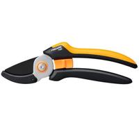 Fiskars Sécateur à Enclume, L, Solid, P361, Pour Branches et Rameaux Secs, Revêtement Antiadhésif, Lames en Acier Inoxydable, Longueur : 20,1 cm, Noir/Orange, 1057165
