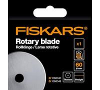 Fiskars Lame de rechange rotative Ø60 mm pour coupes droites, revêtement titane 1066044 Gris