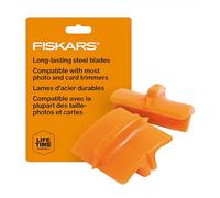 Fiskars Lame de rechange originales pour massicots, 2 unités, Coupe droite, Orange, 1003868