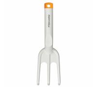 Fiskars Light Blumenrechen, Beetrechen, Blumenkralle, Glasfaserverstärkter Kunststoff, Weiß, Orange, 1027034