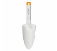 Fiskars louche à fleurs pour planter et transplanter, longueur : 29,1 cm, blanc/orange, FiberComp/acier de haute qualité, Light, 1027032