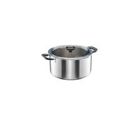 Fiskars Casserole avec couvercle, 7 litre, Ø 28,5 cm, Pour tous les types de Cuisinières, Inox recyclé, Functional Form, 1072318, Noir/Argent