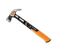 Fiskars Marteau arrache-clous IsoCore L avec tête incurvée | Longueur : 34 cm, Poids : 779 g, Noir/Orange, 1027203