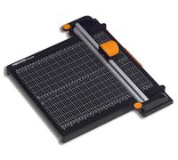 Fiskars Massicot Rotatif Recyclé - 30 cm, Lame avec revêtement en titane, Noir/Orange, 1004640
