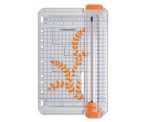Fiskars Mini Massicot portable, A5, Avec ligne de coupe, SureCut, 1004637