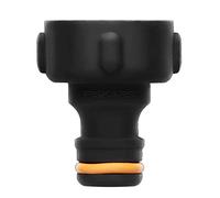 Fiskars Nez de Robinet, pour Robinets, Ø 26,5 mm (G 3/4"), FiberComp, Taille universelle, 10 g, Noir/Orange, 1027054
