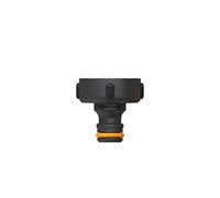 Fiskars Nez de Robinet, pour Robinets, Ø 33,3 mm (G 1"), FiberComp, Taille universelle, 10 g, Noir/Orange, 1027055