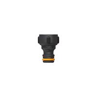 Fiskars Nez de Robinet, pour Robinets, Ø 21 mm (G 1/2"), FiberComp, Taille universelle, 10 g, Noir/Orange, 1027053