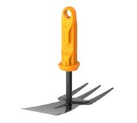 Fiskars OneClick Binette Combinée, pour Ameublir et Désherber, Changement sans Effort en Un Seul Clic, Acier au Bore, Largeur : 5 cm, Noir/Orange, 1080695