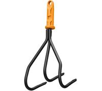 Fiskars Cultivateur OneClick 19 cm Acier au carbone Noir/Orange – Changement en 1 clic