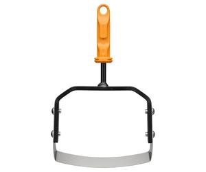 Fiskars OneClick Grattoir à Tête Oscillante | Embout pour Le Désherbage en Surface, Changement Facile en Un Clic, Lame en Acier au Bore Trempé, Noir/Orange, 1080696