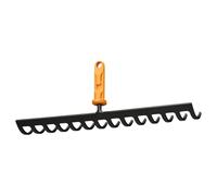Fiskars Râteau OneClick à 14 dents – Accessoire plates-bandes, acier trempé noir/orange